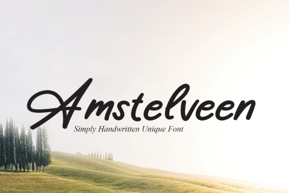 Amstelveen Font: A Handwritten Typeface for Memorable Marketing