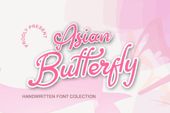 Asian Butterfly: A Luxurious Handwritten Typeface for Branding Projects