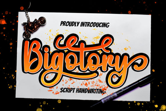 Bigotory: A Script Font with Charisma and Charm