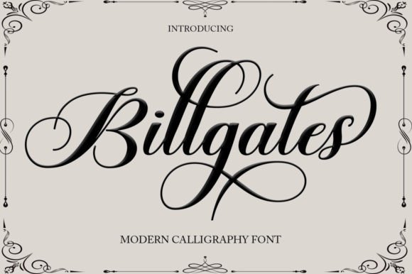 Billgates Font Review: A Script Amp Typeface for Creative Campaigns