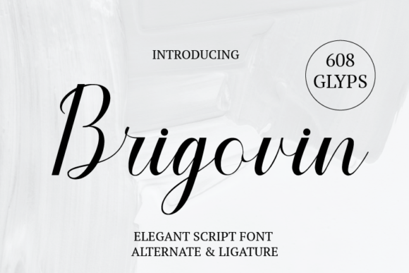 Brigovin: A Handwritten Typeface for Beautiful Craft Projects