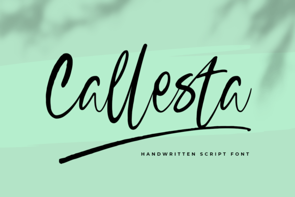 Callesta: A Script Font with a Subtle Edge