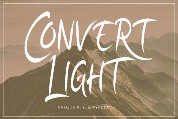 Convert Light: A Beautiful Typeface for Editorial Design