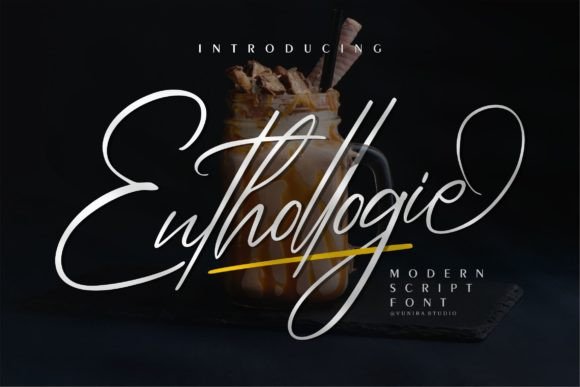 Enthollogie: A Stylish Script Font for Modern Branding