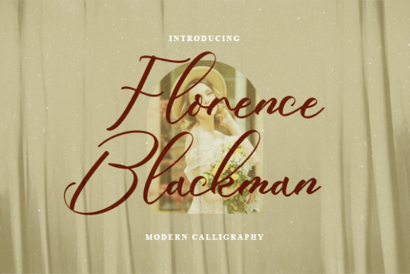 Florence Blackman: A Delicate Handwritten Typeface for Creative Branding
