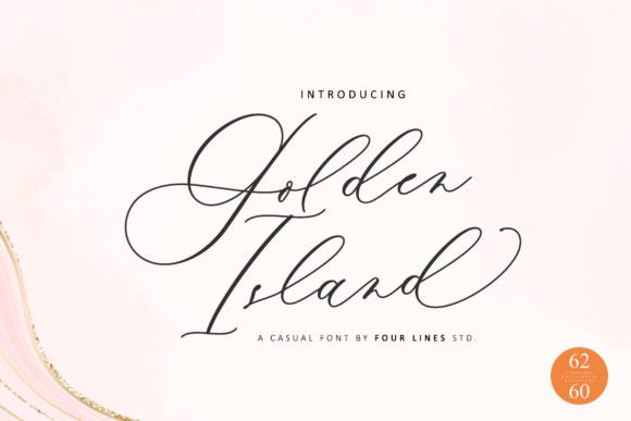 Golden Island Font: A Script That Brings Your Handmade Creations to Life