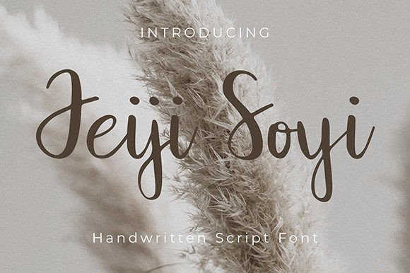 Jeiji Soyi: A Handwritten Typeface That Elevates Brand Design
