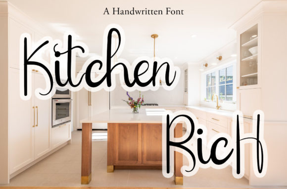 Kitchen Rich: A Handwritten Font That Elevates Your Web Design