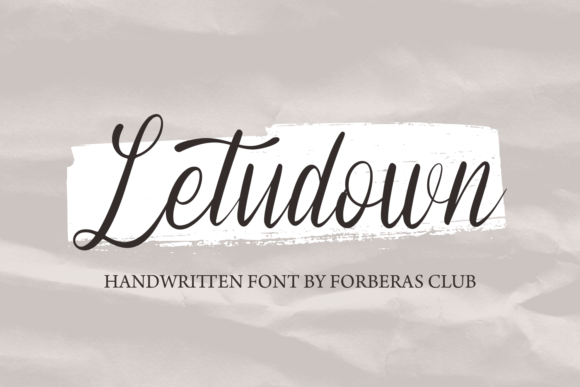 Letudown: A Premium Script Font for Makers and Brand Creators