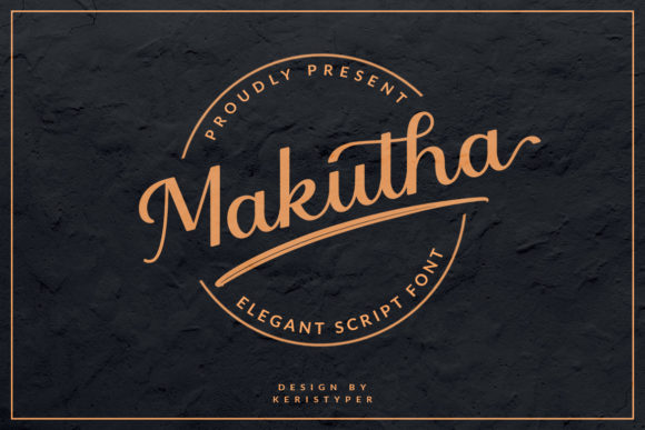 Makutha: A Script Font That Elevates Brand Content