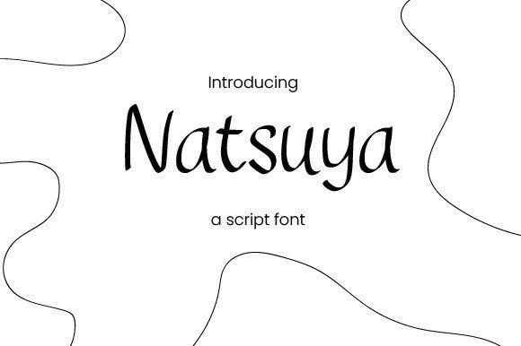 Natsuya Font: A Handwritten Typeface for Authentic Branding