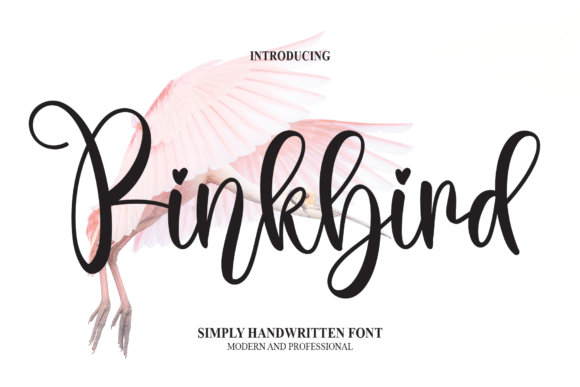 Pinkbird Font: A Handwritten Typeface for Crafting and Commercial Use