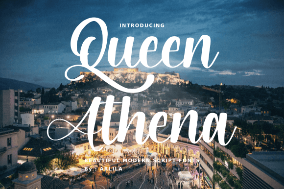 Queen Athena: A Handwritten Typeface for Editorial Elegance