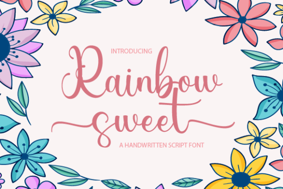 Rainbow Sweet: A Handwritten Font for Modern Web Design