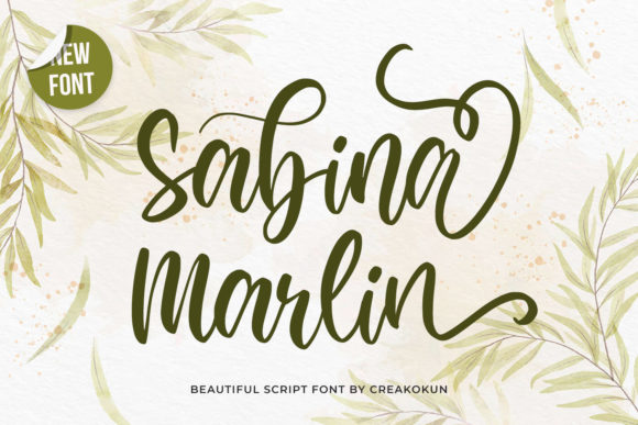 Sabina Marlin: A Handwritten Typeface for Editorial Elegance