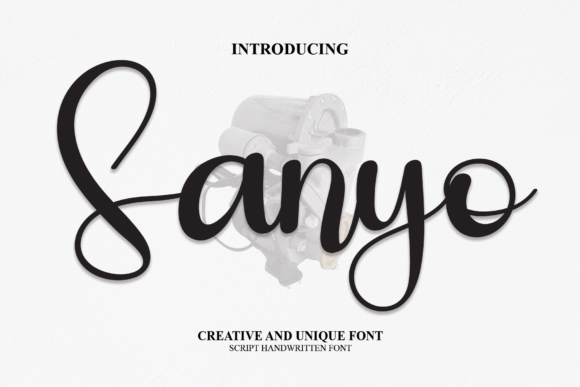 Sanyo: A Handwritten Font That Elevates Branding Projects