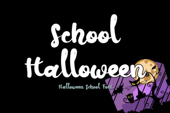 School Halloween Font Review: A Fresh Handwritten Typeface for Creative Branding