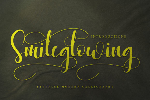 Smile Glowing: A Handwritten Typeface That Radiates Elegance