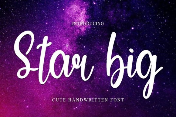 Star Big: A Handwritten Font That Elevates Editorial Design