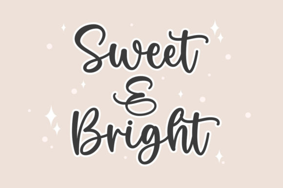 Sweet Bright: A Handwritten Typeface for Modern Web Design